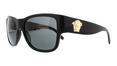 versace ve4275 polarized black|Versace Men's VE4275 Sunglasses, Black, 58/18/140 .